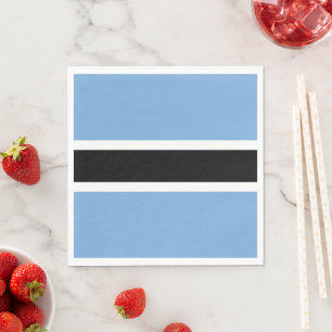 Serviette En Papier Drapeau du Botswana