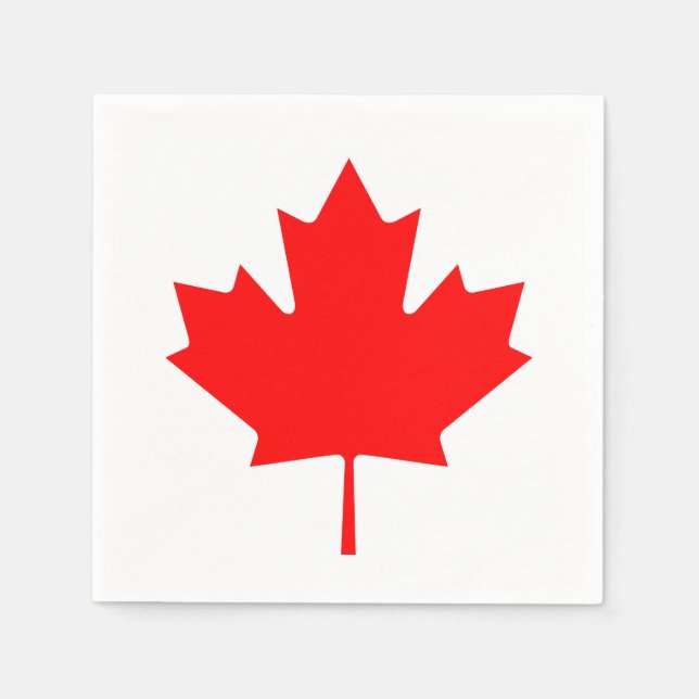 Serviette En Papier Drapeau du Canada (Devant)