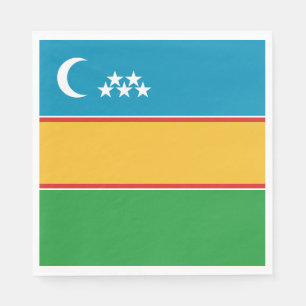 Serviette En Papier Drapeau du Karakalpakstan