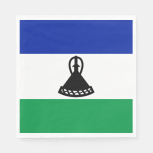 Serviette En Papier Drapeau du Lesotho