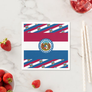 Serviette En Papier Drapeau du Missouri