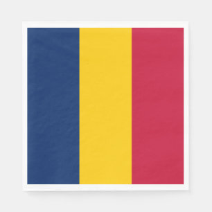 Serviette En Papier Drapeau du Tchad (pays africain)