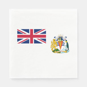 Serviette En Papier Drapeau du Territoire antarctique britannique