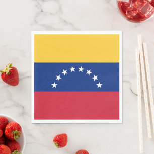 Serviette En Papier Drapeau du Venezuela