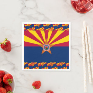 Serviette En Papier Drapeau et sceau de l'Arizonan, Drapeau de l'Arizo