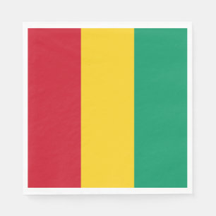 Serviette En Papier Drapeau Guinée