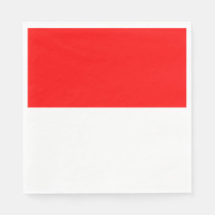 Serviette En Papier Drapeau Indonésie