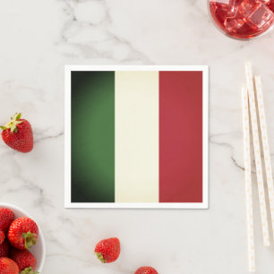 Serviette En Papier Drapeau italien