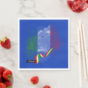 Serviette En Papier Drapeau italien
