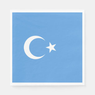 Serviette En Papier Drapeau ouïghour du Turkestan oriental (Uyghurista