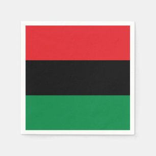 Serviette En Papier Drapeau panafricain de l'UNIA