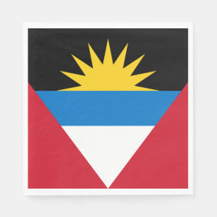 Serviette En Papier Drapeau patriotique d'Antigua-et-Barbuda