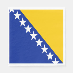 Serviette En Papier Drapeau patriotique de Bosnie-Herzégovine