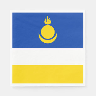 Serviette En Papier Drapeau patriotique de Bouriatie