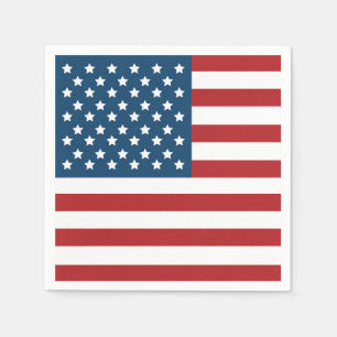 Serviette En Papier Drapeau patriotique des Etats-Unis