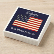 Drapeau personnalisé Dieu béni l'Amérique