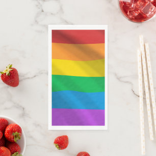 Serviette En Papier Drapeau Rainbow LGBT