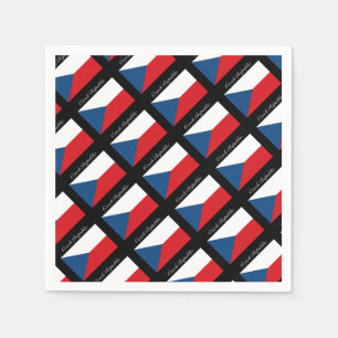 Serviette En Papier Drapeau République tchèque - Ceska Republika