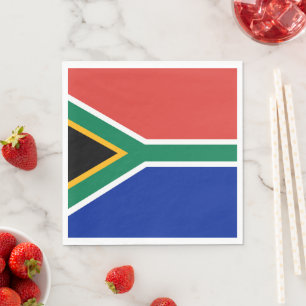 Serviette En Papier drapeau sud-africain