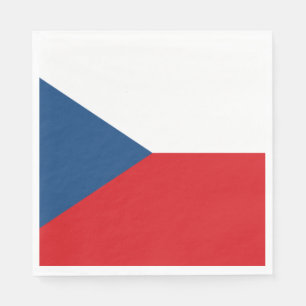 Serviette En Papier Drapeau tchèque