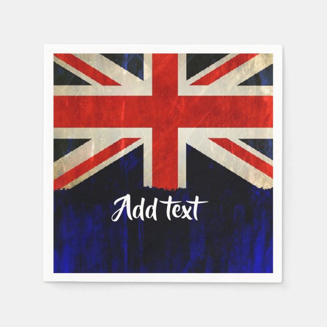 Serviette En Papier Drapeau Union Jack (Devant)