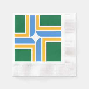 Serviette En Papier Drapeau urbain de Portland