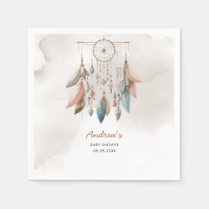 Serviette En Papier Dream Catcher Boho Pastel