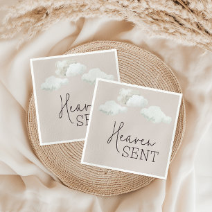 Serviette En Papier Dreamy Genre Neutre Ciel Envoyé Genre Révélation