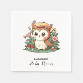Serviette En Papier Dreamy Joy Owl Baby shower