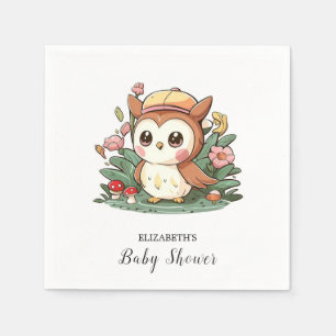 Serviette En Papier Dreamy Joy Owl Baby shower