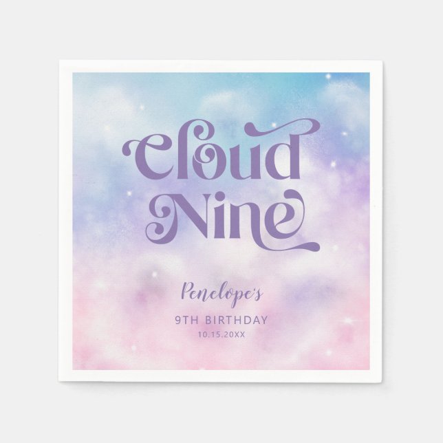 Serviette En Papier Dreamy Sky Cloud Neuf fête d'anniversaire (Devant)