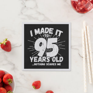 Serviette En Papier Drôle 95ème Anniversaire Citation Sarcastique 95 A