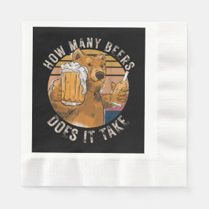 Serviette En Papier Drôle Combien De Bières Prend-Il ?
