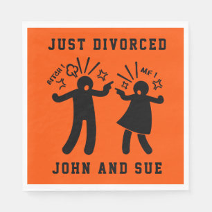 Serviette En Papier Drôle Divorce Sympathy Party