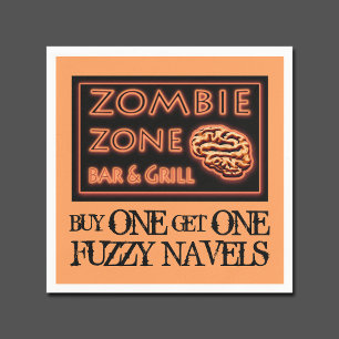 Serviette En Papier Drôle Halloween fête Boire Fuzzy Navel