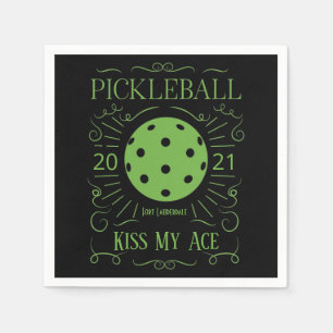 Serviette En Papier Drôle Kiss My Ace Pickleball