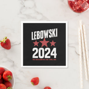Serviette En Papier Drôle Nom politique Lebowski Élection politique