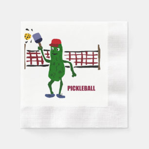 Serviette En Papier Drôle Pickleball Jouer Pickleball Art Design