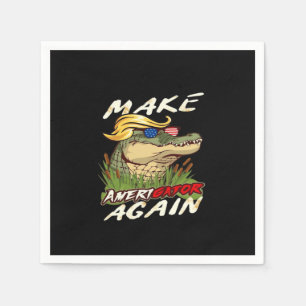Serviette En Papier Drôle Rendre Amerigator Donald Parody Américain