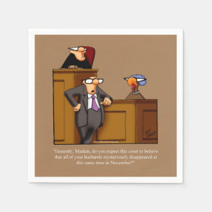 Serviette En Papier Drôle Thanksgiving Humour Cocktail Napkins