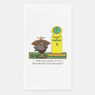 Serviette En Papier Drôle Thanksgiving Humour serviettes de toilette