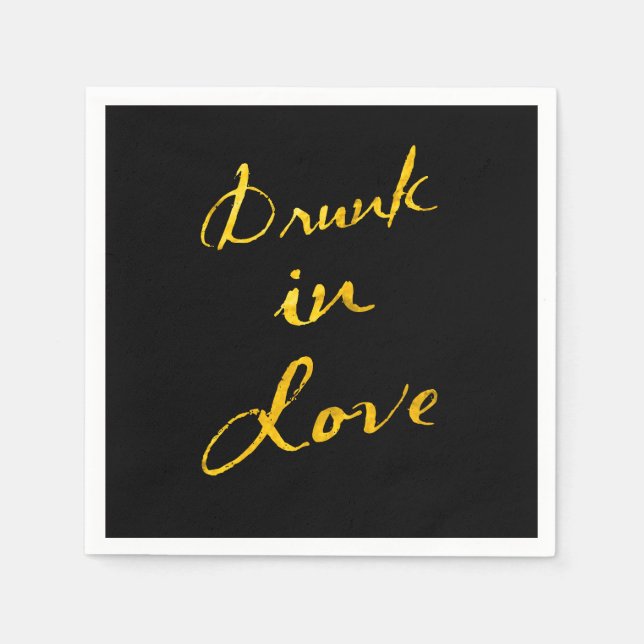 Serviette En Papier Drunk in Love (Devant)