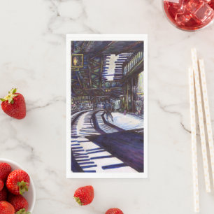 Serviette En Papier Dusting the Piano