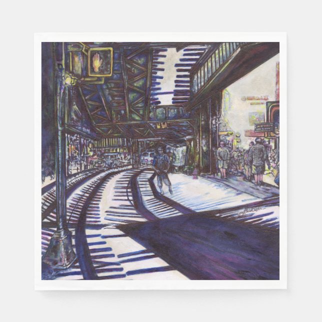 Serviette En Papier Dusting the Piano (Devant)