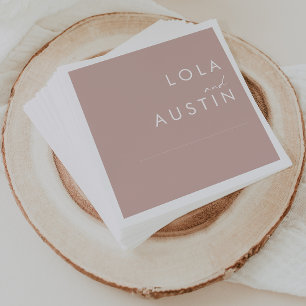 Serviette En Papier Dusty Boho   MARIAGE ROSE