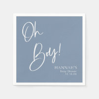 Dusty/ Denim Blue Oh Boy Baby shower