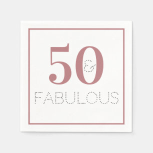 Serviette En Papier Dusty Pink 50 et fabuleuse fête d'anniversaire