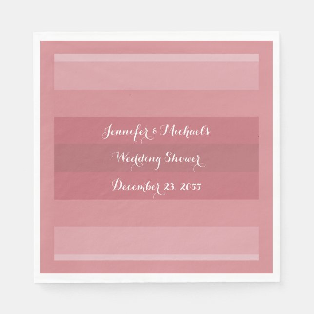 Serviette En Papier Dusty Rose Wedding shower, Anniversaire papier (Devant)