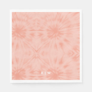 Serviette En Papier Dye Coral Pink Modern Pastel