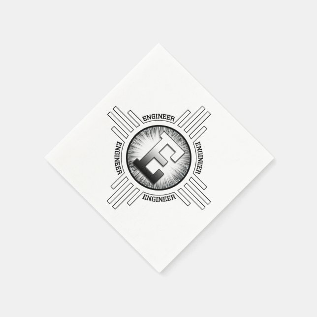 SERVIETTE EN PAPIER E POUR INGÉNIEUR (Coin)